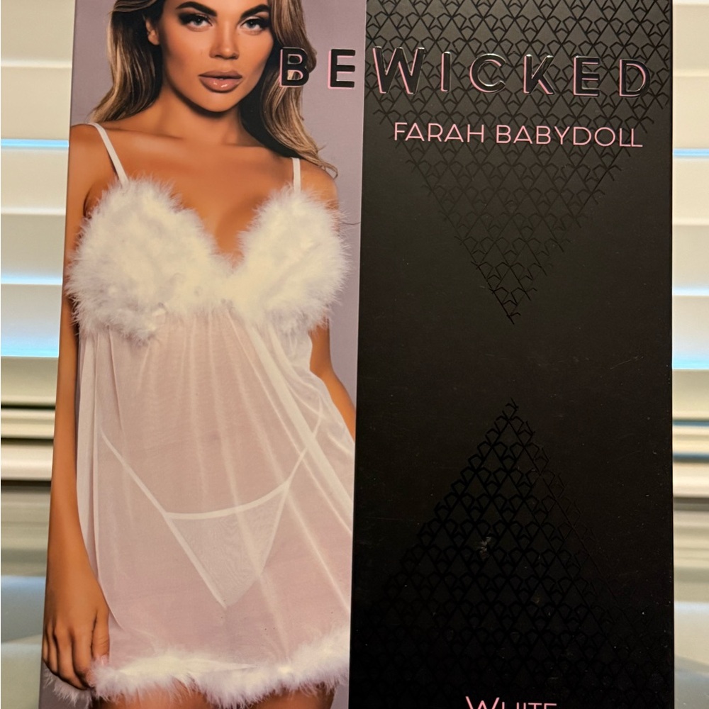 Be Wicked Farah Babydoll in Elegant White - Picture 9 of 9